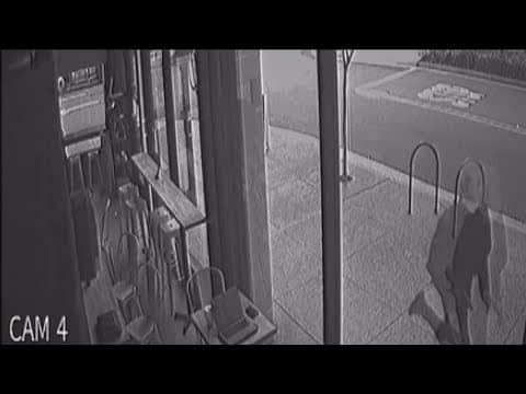 Surveillance video captures armed man running away from San Diego Central Library shooting