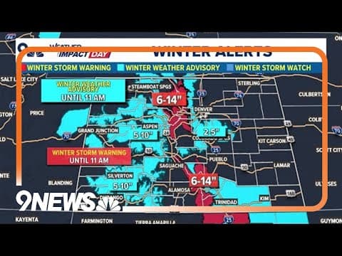 Extended forecast: More snow chances in Denver this week