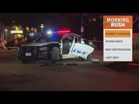 Dallas police officer pulled from squad car after hit-and-run crash