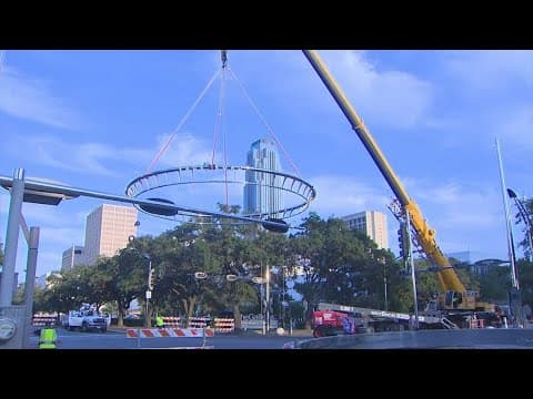 Last of 6 steel rings at Galleria-area intersections taken down and replaced