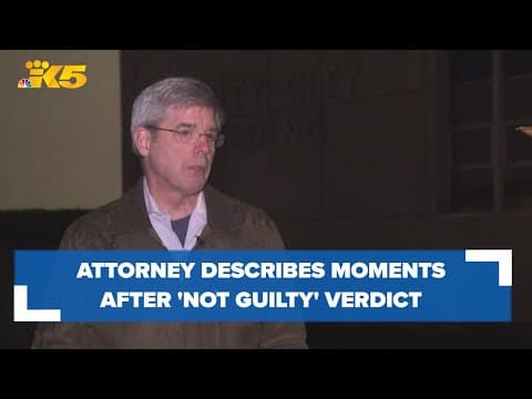 Defense attorney for Tacoma officer describes moments after not guilty verdict was delivered