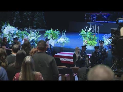North Texas officer killed in the line of duty remembered at funeral service