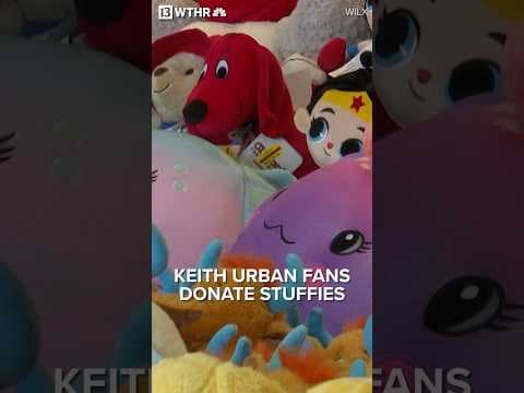 Keith Urban fans donate 1,200 stuffed animals to children’s hospital