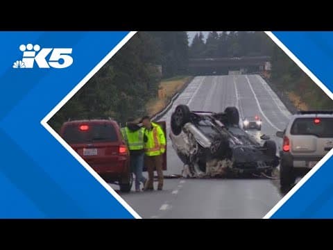 Driver arrested in suspected DUI crash that blocked I-5 for hours in SeaTac