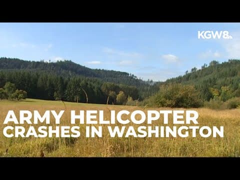 4 soldiers involved in Army helicopter crash in Washington state