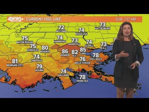 New Orleans Weather: More storms for Sunday, looking hotter approaching Fourth of July