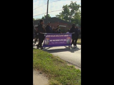 Family, friends remember 8-year-old Jeremiah Williams with domestic violence walk