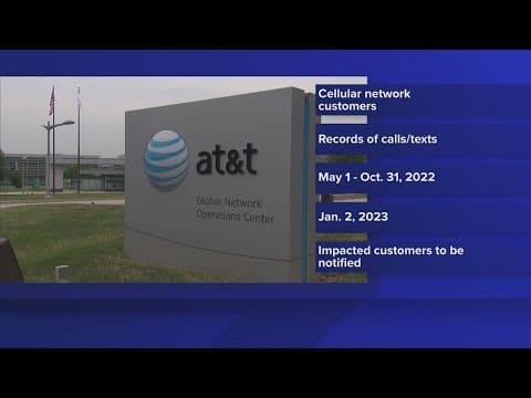 AT&T says hackers stole 6 months of call and text records from almost all customers