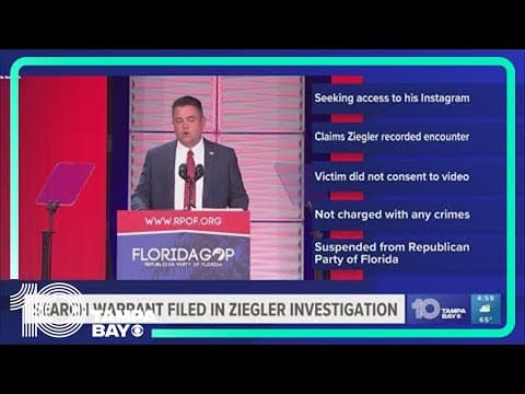 Sarasota police: Deleted Instagram messages could lead to charges for Christian Ziegler