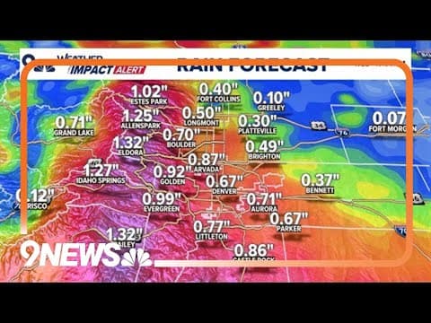 Weather Impact Alert | Colorado braces for major rainfall event