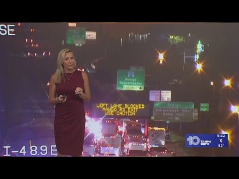 Crash on eastbound Ianes of I-4 in Hillsborough causing slowdowns