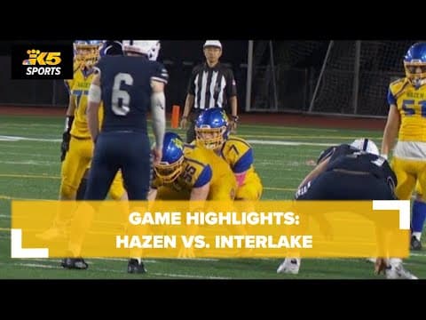 HS FOOTBALL:  HAZEN VS. INTERLAKE