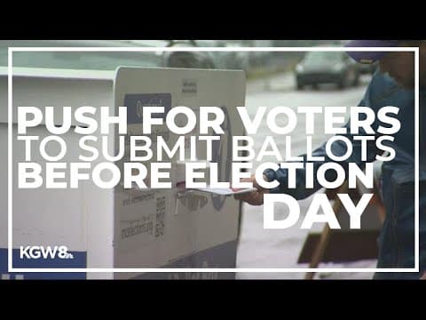 Election officials urge voters to turn in their ballots before the Tuesday rush
