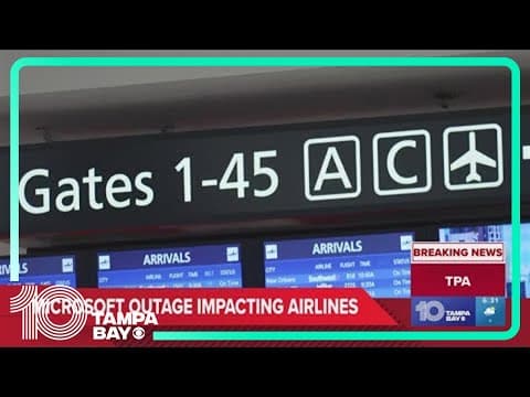 Here's the latest on the worldwide outage causing flight delays and cancellations