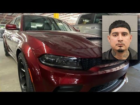 WANTED: Man accused of stealing Mr. October's Dodge Hellcat in downtown Houston