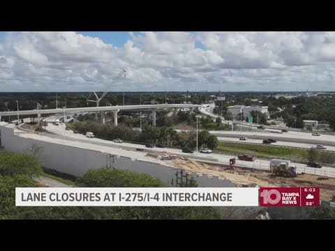 All but one lane of I-275 is closing this weekend in Tampa