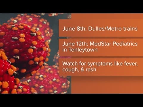 Confirmed case of measles in DC traveled through Dulles