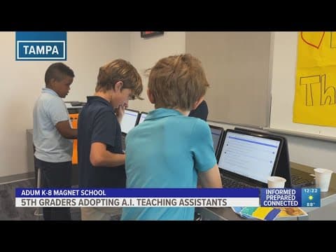 Tampa fifth graders come up with plan to implement AI in the classroom