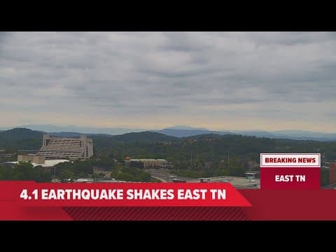 East Tennessee hit with top five earthquake magnitude in area's history