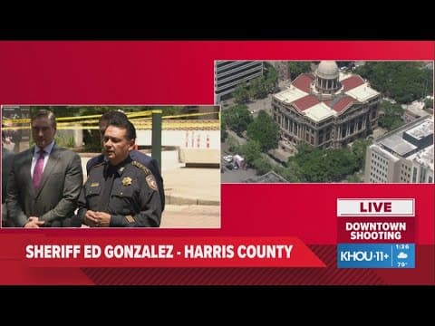 Harris County Sheriff: Thoughts with the deputy injured in a downtown Houston shooting