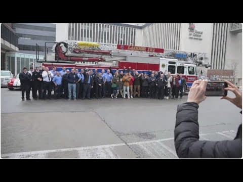 Plainfield teen celebrates end of leukemia treatment, gets surprise visit from 40 first responders