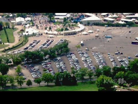 WATCH: Crowds & full parking on day 1 of the Minnesota State Fair