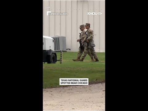 Texas National Guard spotted near Chicago