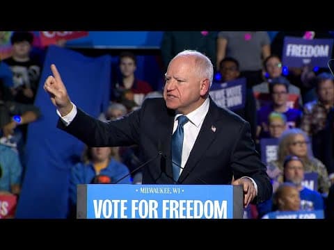 Tim Walz full speech at campaign rally in Milwaukee, WI (Nov. 4, 2024)