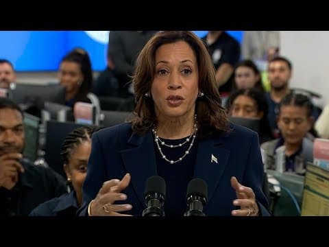 Kamala Harris gives speech at FEMA HQ on Hurricane Helene impacts (Sept. 30, 2024)