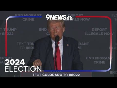 Full speech by former President Donald Trump in Aurora