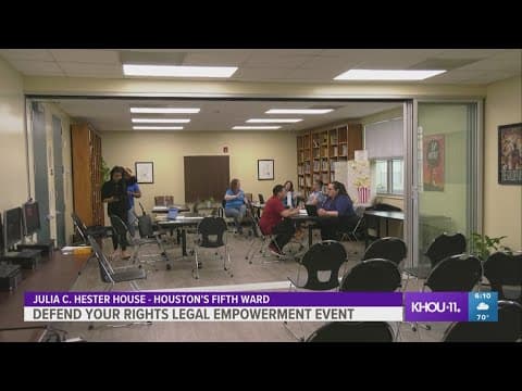 Residents get free legal advice at event in Houston's 5th Ward