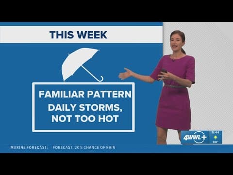 New Orleans Weather: Scattered summertime storms stay in the forecast