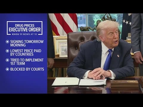 Trump to sign order lowering prescription drug costs