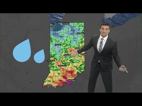 Rainfall totals across Indiana from last week's storms and downpours