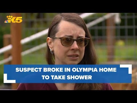 Mother, toddler hid in bathroom as suspect broke in home to take a shower