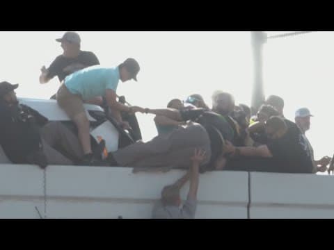 Sheriff's deputy saved after dangling from an overpass in Lubbock