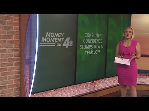 Money Moment on 4: Consumer confidence slumps to a 12-year low