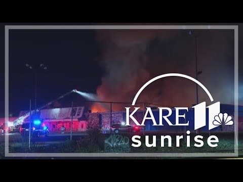 Massive fire engulfs vacant Kmart in south Minneapolis
