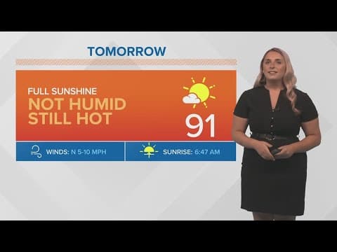 New Orleans weather: Humidity goes away but heat sticks around this week