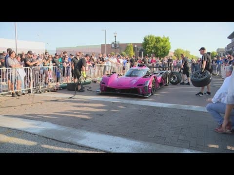 Fans get to see 30 cars up close at Speedway's IMSA Street Festival