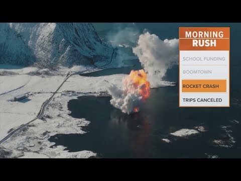 A rocket crashes 30 seconds after launching in the Arctic
