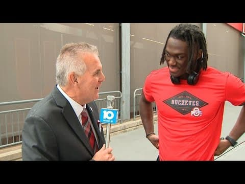 Marvin Harrison Jr. postgame interview | Ohio State-Arkansas State