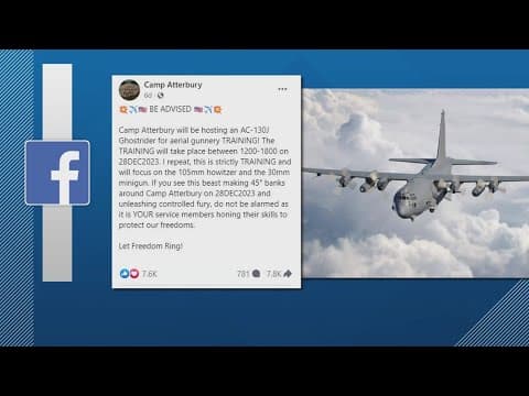 Atterbury wants public to be aware of upcoming aerial training