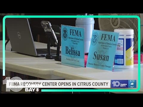 FEMA’s disaster recovery center in hard-hit Citrus County is now open