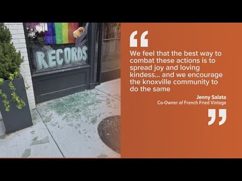 Pride flag display vandalized at Knox business, owners say