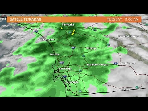 Pacific storm brings wind and rain across San Diego County