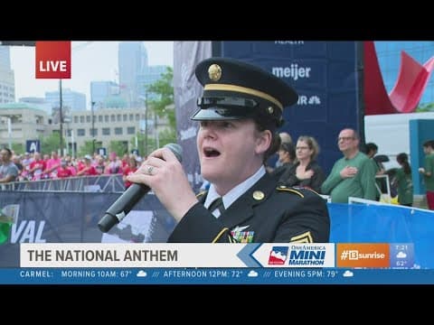 WATCH: National anthem ahead of 2024 Mini-Marathon