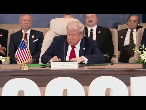 Living hostages and Palestinian prisoners freed as Trump tours region