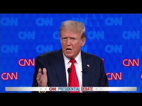 Trump: "Real president" would have stopped Russia invasion of Ukraine | CNN Presidential Debate 2024