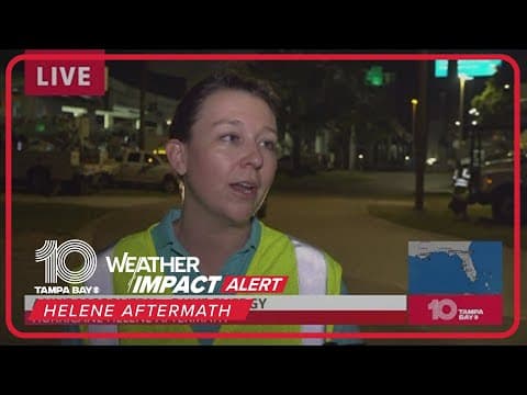 More than 200,000 customers without power in Tampa Bay area after Helene, officials say
